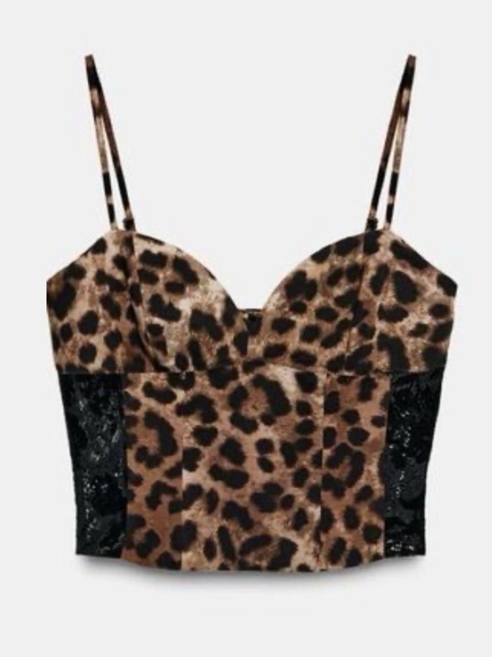Zara Leopard Print Corset Top